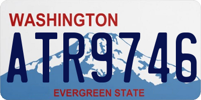 WA license plate ATR9746