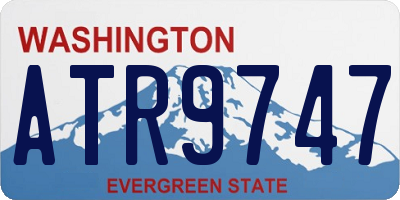 WA license plate ATR9747
