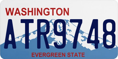 WA license plate ATR9748