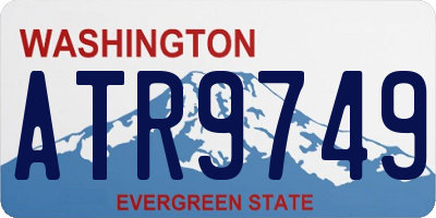 WA license plate ATR9749