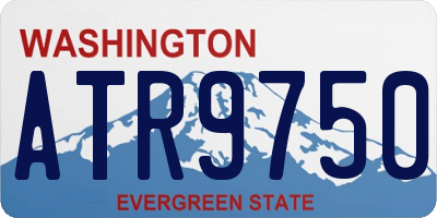 WA license plate ATR9750