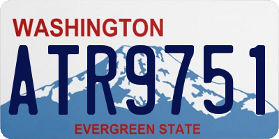 WA license plate ATR9751