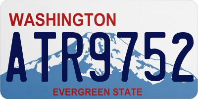 WA license plate ATR9752