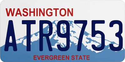 WA license plate ATR9753