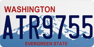 WA license plate ATR9755