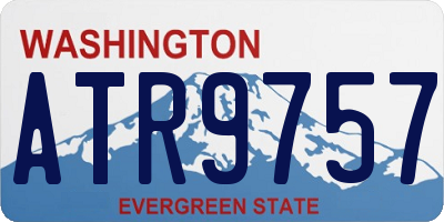 WA license plate ATR9757