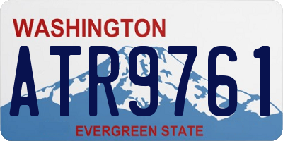 WA license plate ATR9761