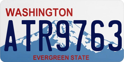 WA license plate ATR9763