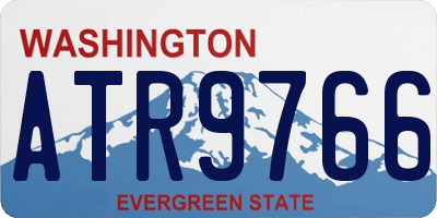 WA license plate ATR9766