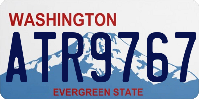WA license plate ATR9767