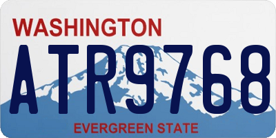 WA license plate ATR9768