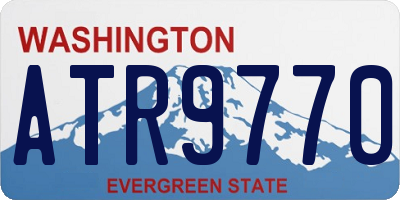 WA license plate ATR9770