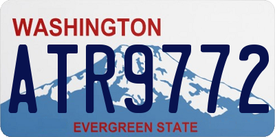 WA license plate ATR9772