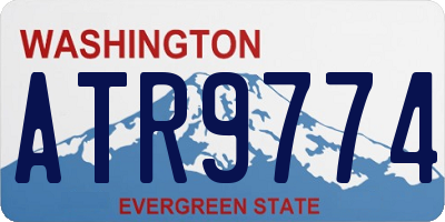 WA license plate ATR9774