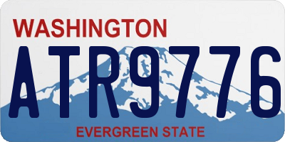WA license plate ATR9776