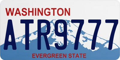 WA license plate ATR9777