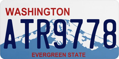 WA license plate ATR9778