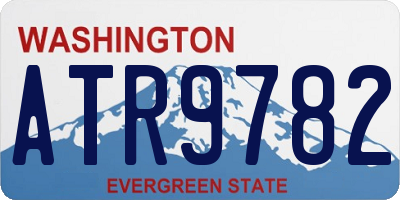 WA license plate ATR9782