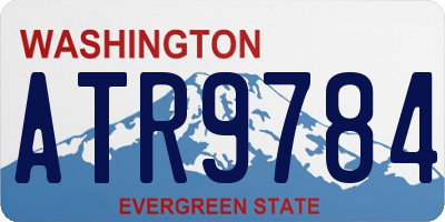 WA license plate ATR9784