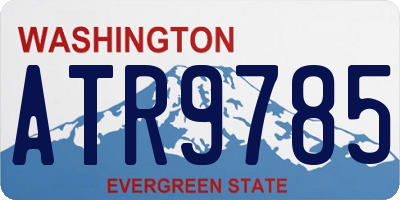 WA license plate ATR9785