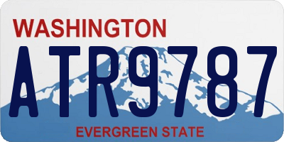 WA license plate ATR9787