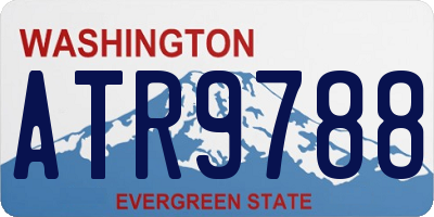 WA license plate ATR9788