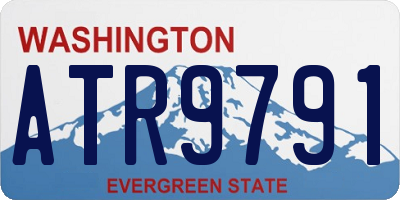 WA license plate ATR9791