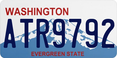 WA license plate ATR9792