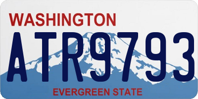WA license plate ATR9793