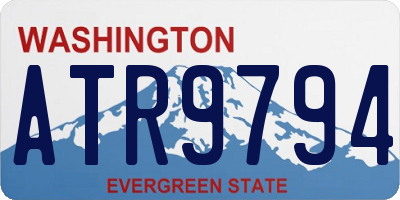 WA license plate ATR9794
