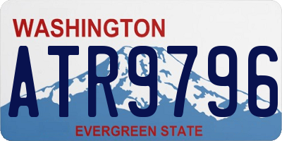 WA license plate ATR9796