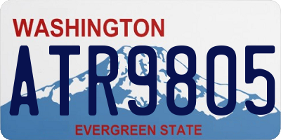 WA license plate ATR9805