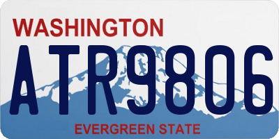 WA license plate ATR9806