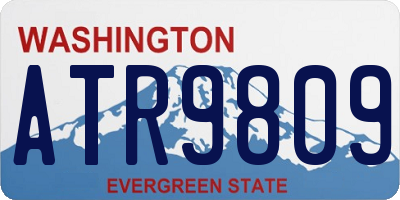 WA license plate ATR9809