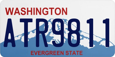 WA license plate ATR9811