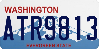 WA license plate ATR9813