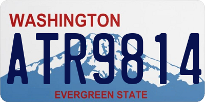 WA license plate ATR9814