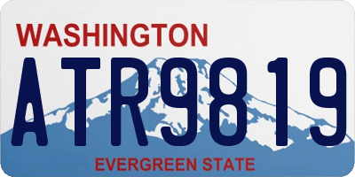 WA license plate ATR9819