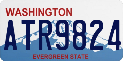 WA license plate ATR9824