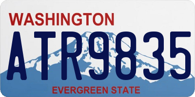 WA license plate ATR9835