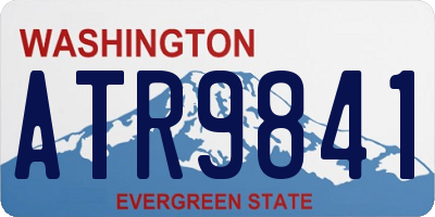 WA license plate ATR9841