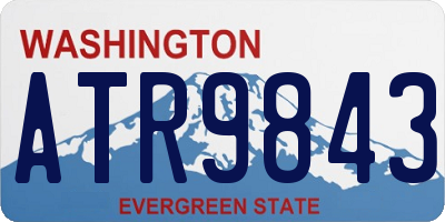 WA license plate ATR9843
