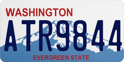WA license plate ATR9844