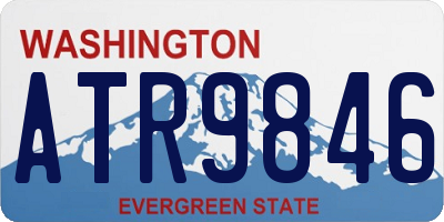 WA license plate ATR9846
