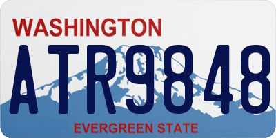 WA license plate ATR9848