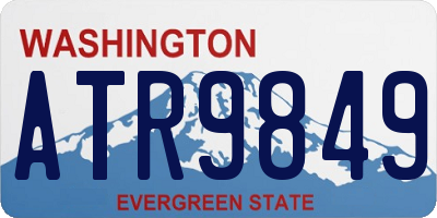 WA license plate ATR9849