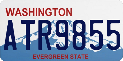 WA license plate ATR9855