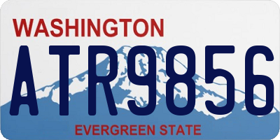 WA license plate ATR9856