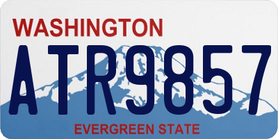 WA license plate ATR9857