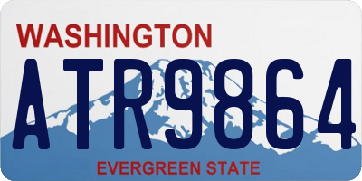 WA license plate ATR9864